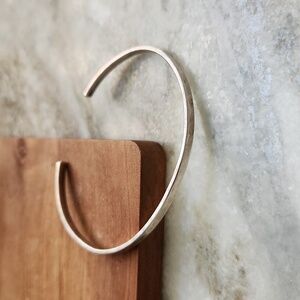 Sterling silver hammered cuff